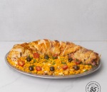 Frango recheado fatiado